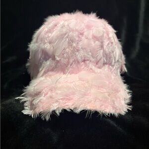 Pink Feathered Cap